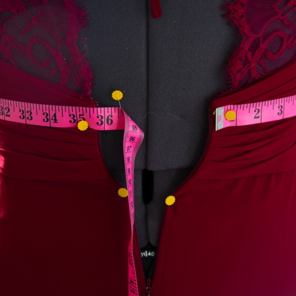 Hayley Paige Occasions Formal Lace & Chiffon Gown - Picture 12 of 12